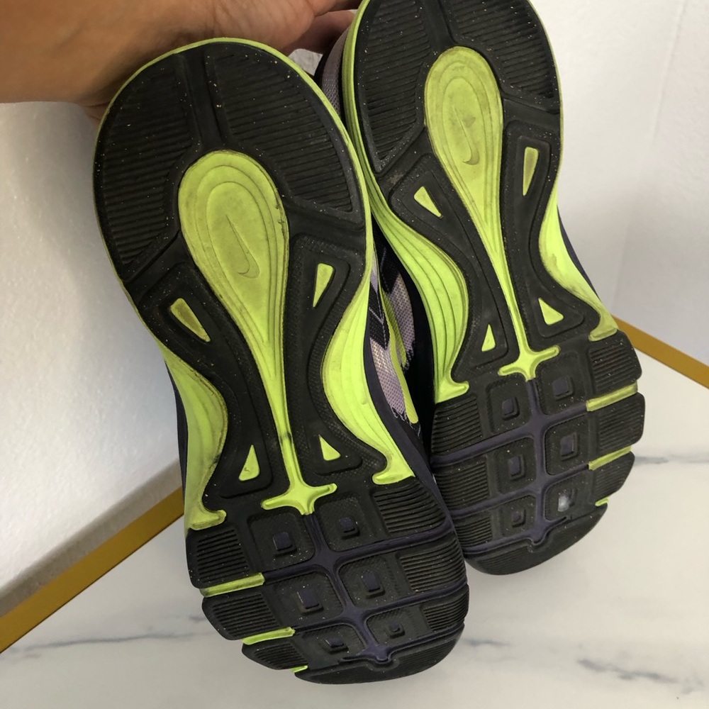 Nike Kids Purple and Green Running Shoes